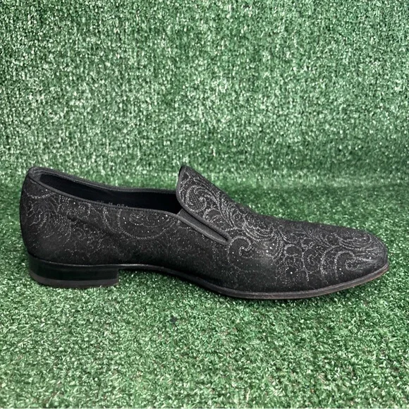 Mezlan Damon Floral Loafers Men's Size 9.5 Slip On Made In Spain